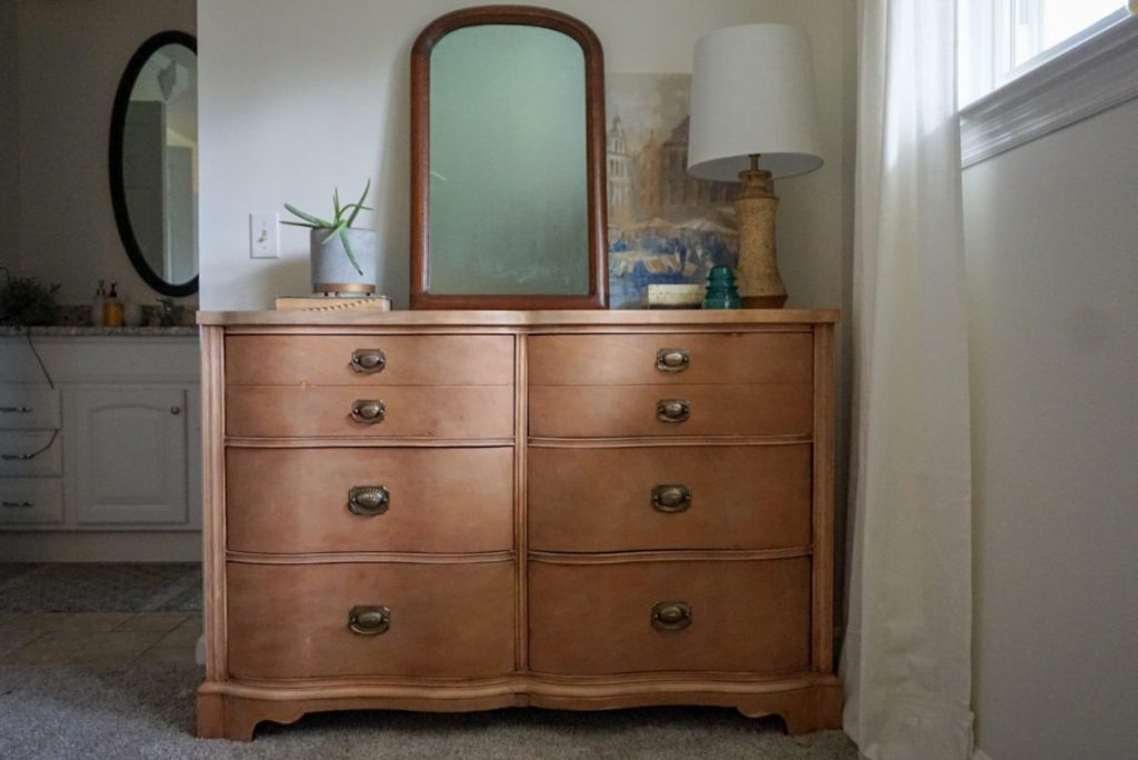 Relooking final meuble merisier