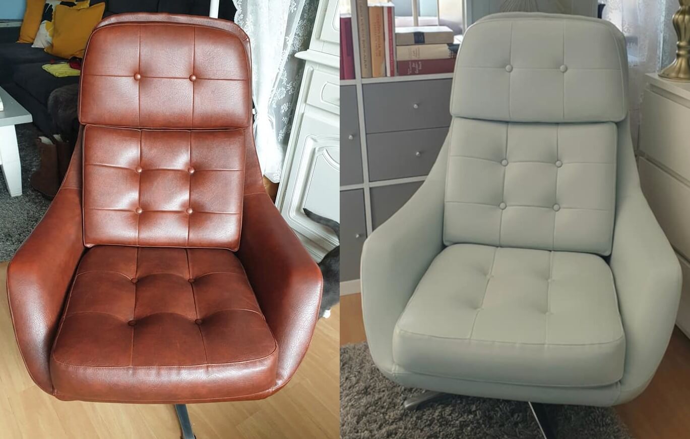 Comment transformer un fauteuil en tissu avec de la peinture ?