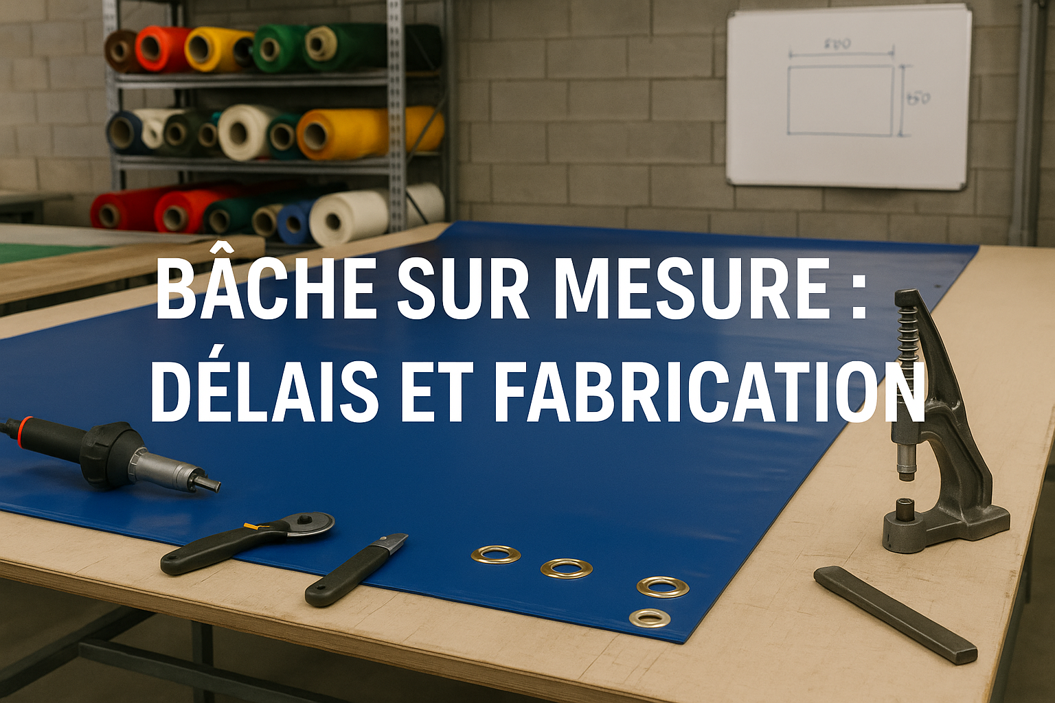 Combien de temps pour fabriquer une bâche sur mesure&nbsp;?