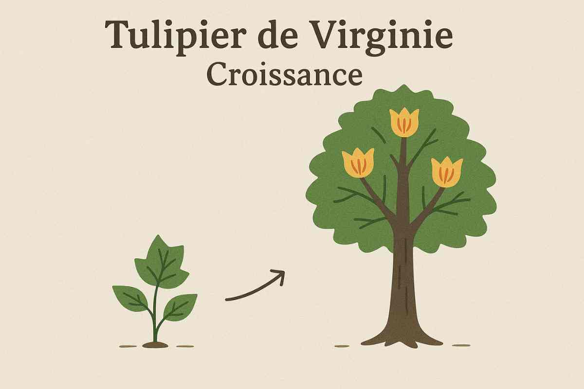 Quelle est la vitesse de croissance du tulipier de Virginie ?