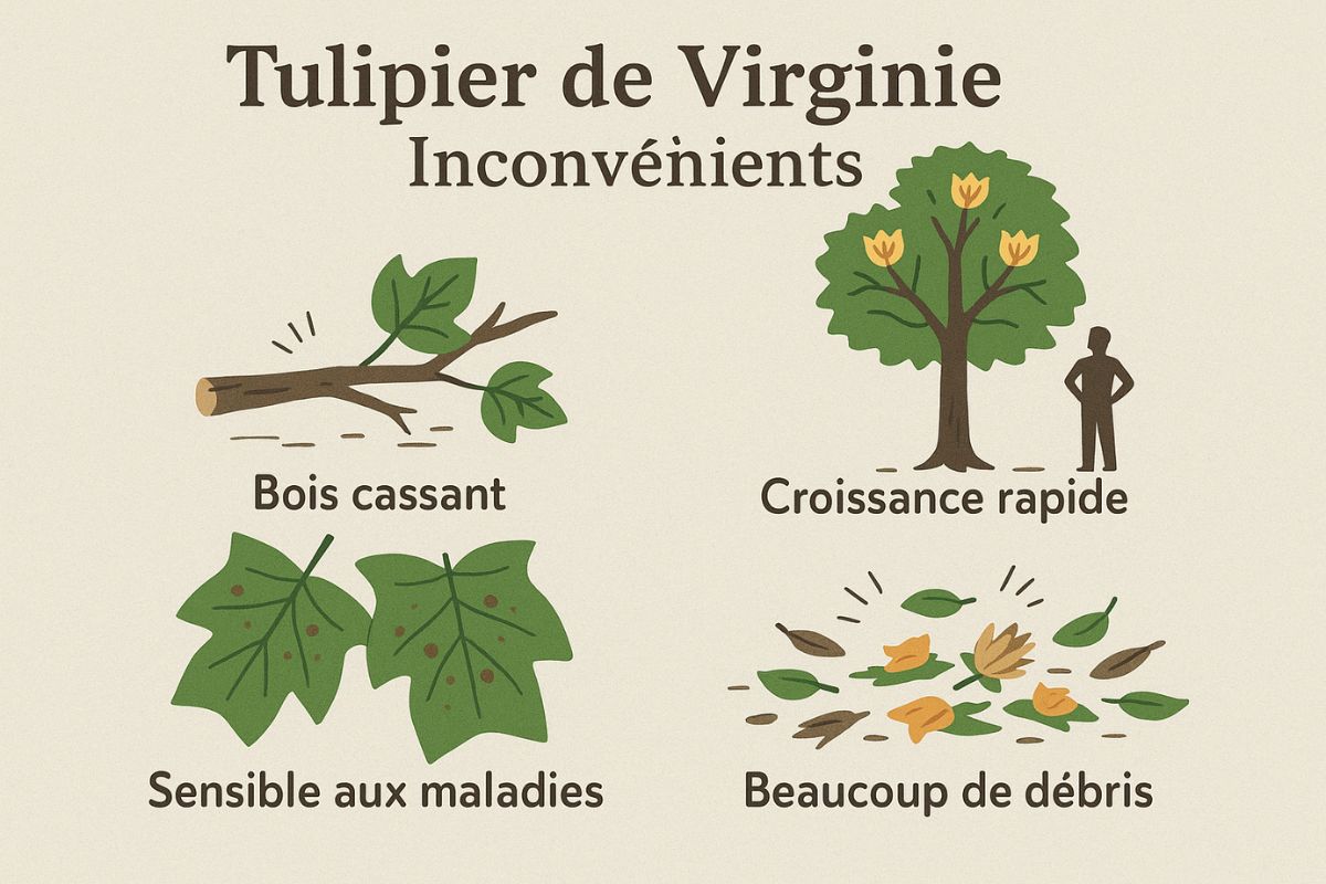Quels sont les inconvénients du tulipier de Virginie ?