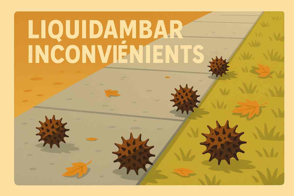 Quels sont les inconvénients du liquidambar ?