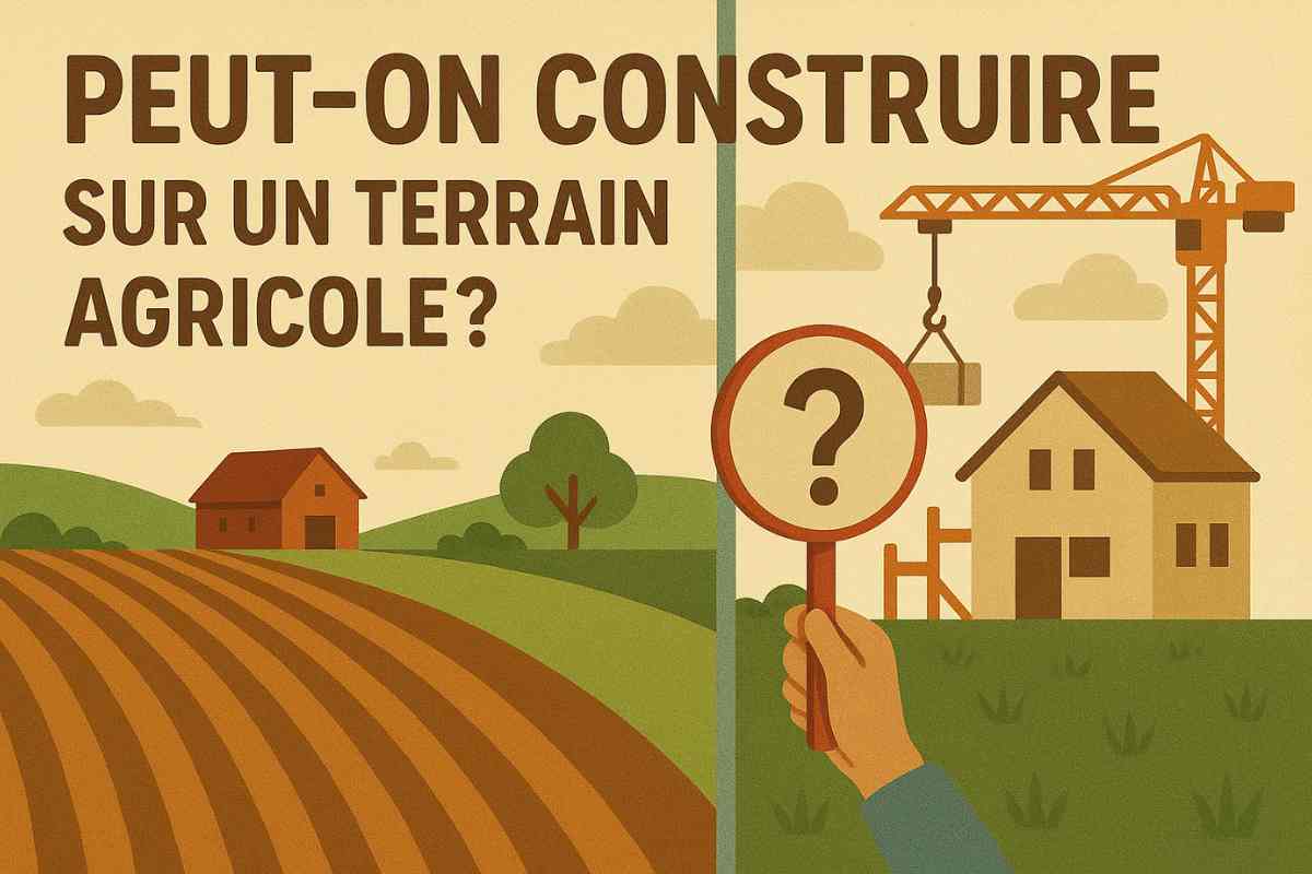 Peut-on construire sur un terrain agricole ?