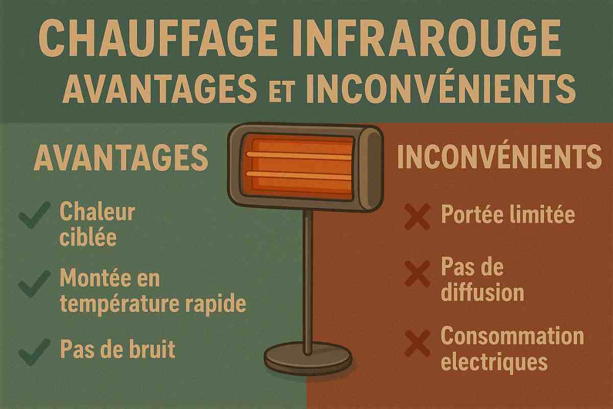 Quels sont les avantages et inconvénients du chauffage infrarouge ?