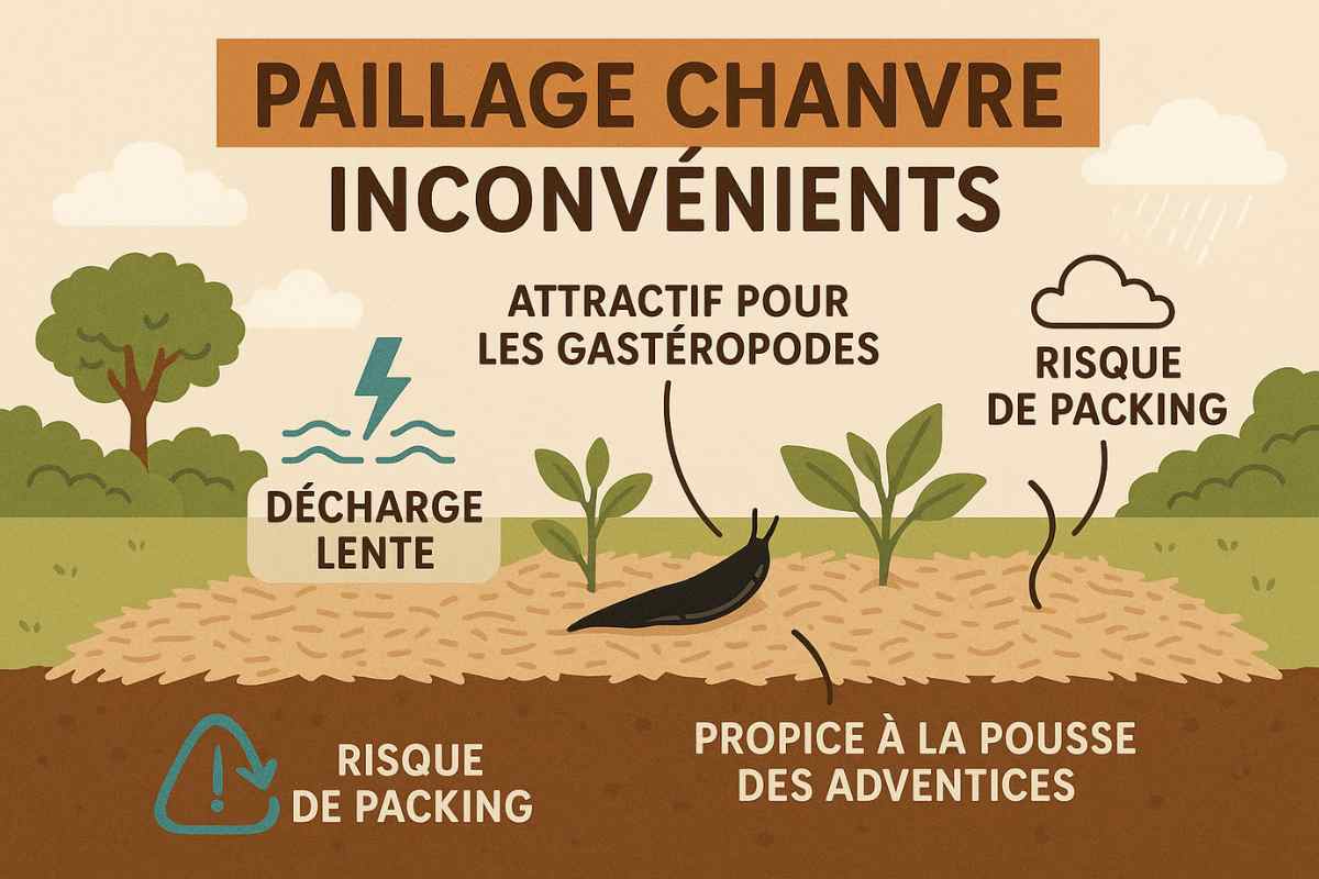 Quels sont les inconvénients du paillage de chanvre ?