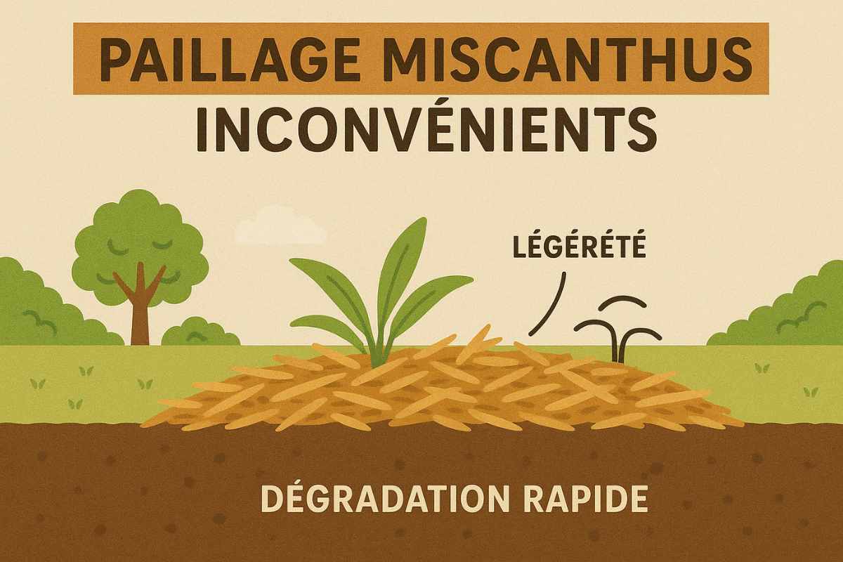 Quels sont les inconvénients du paillage de miscanthus ?
