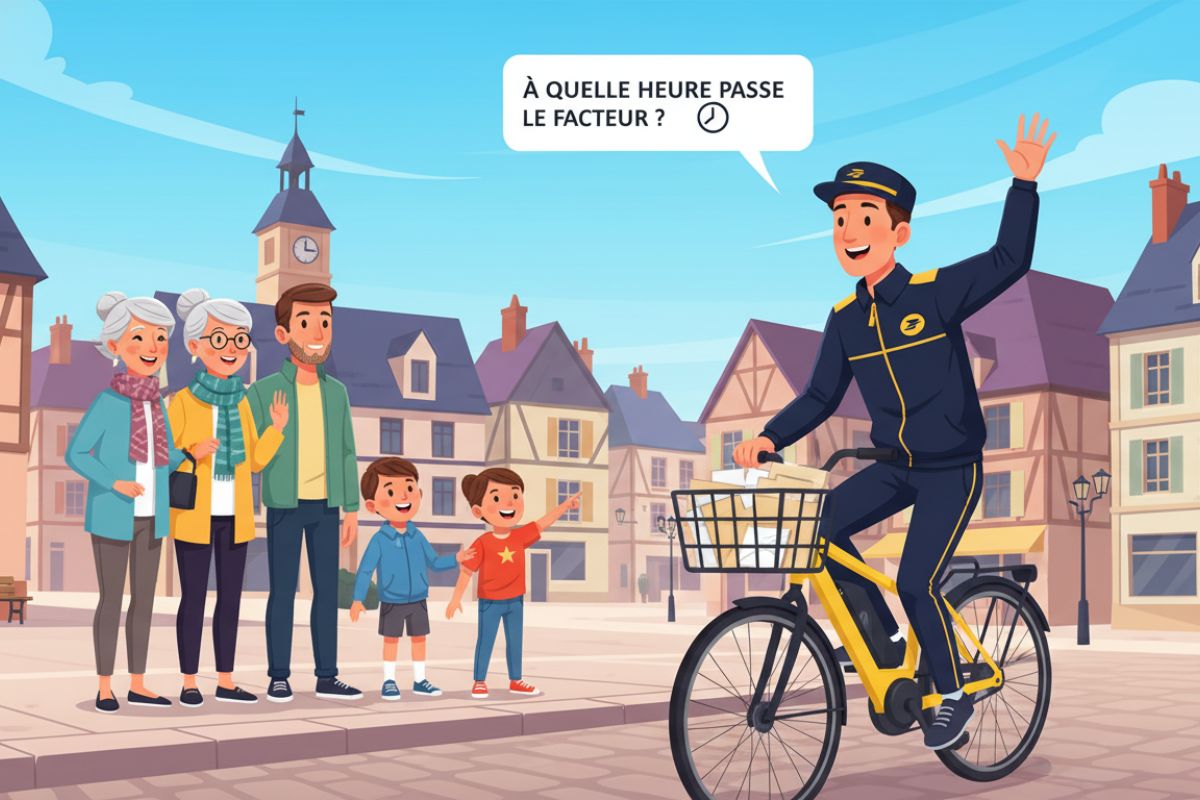 À quelle heure passe le facteur ?