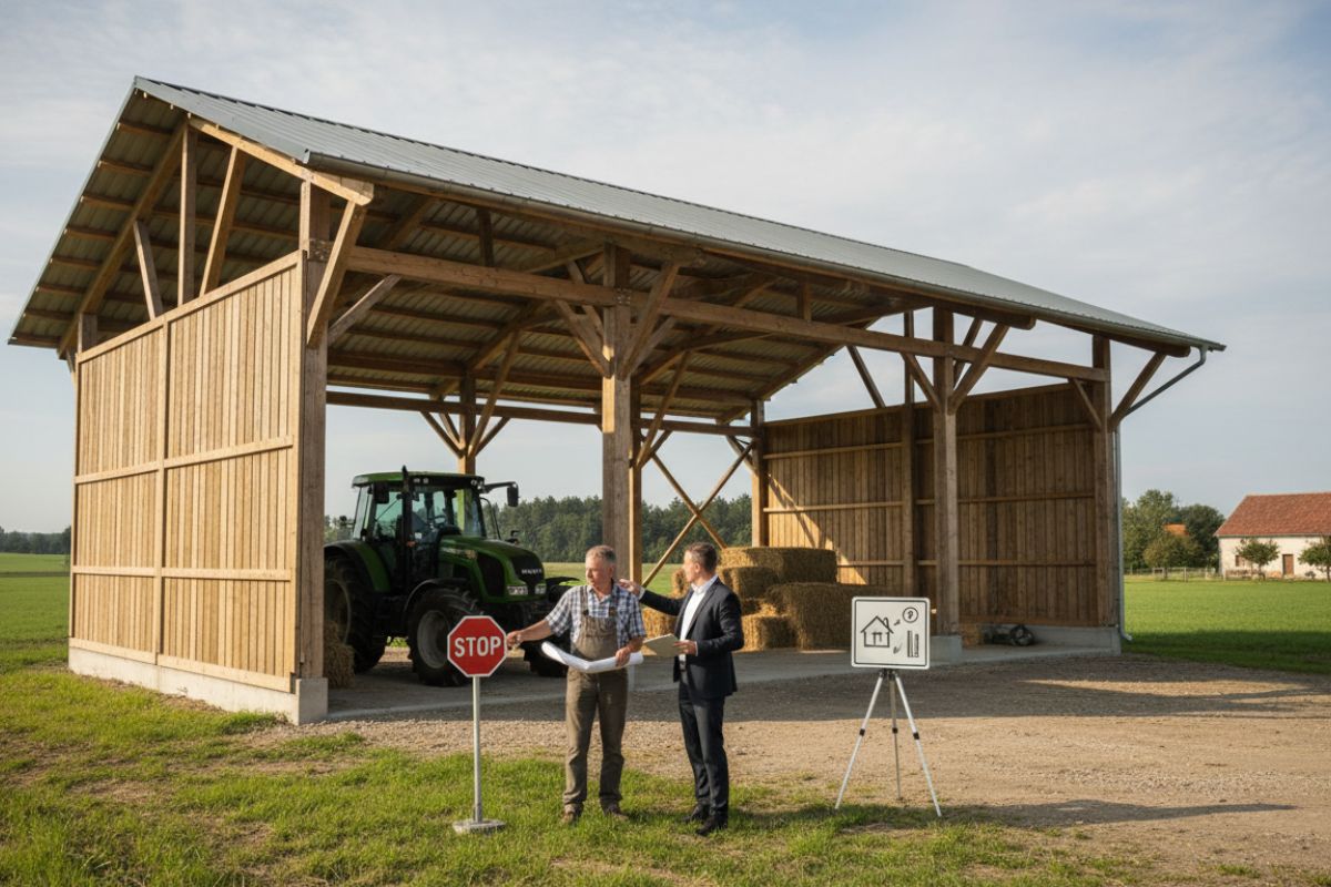 Faut-il un permis de construire pour un hangar ouvert ?