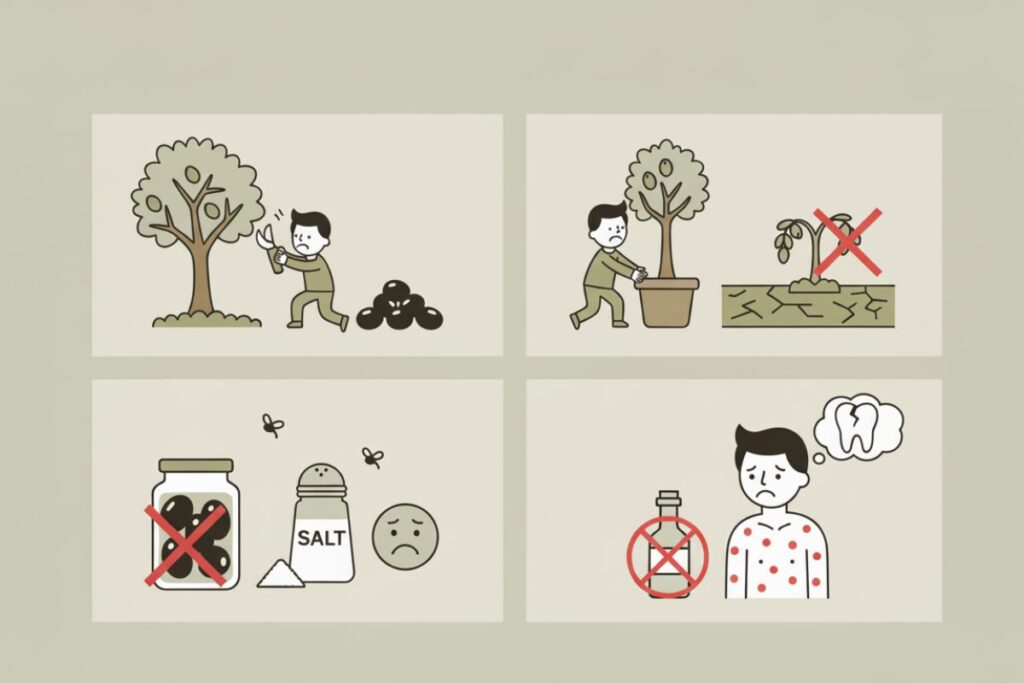 les inconvénients des olives (3)