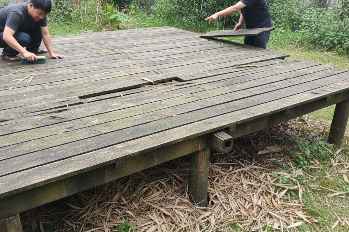 Terrasse en bambou : les inconvénients à connaître avant d&rsquo;acheter