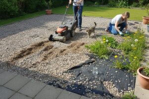 terrasse en gravier inconvénient
