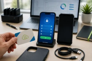 Sécurité des smartphones en entreprise avec téléphone sécurisé, appareil de remplacement et outils de récupération des données ગંભ